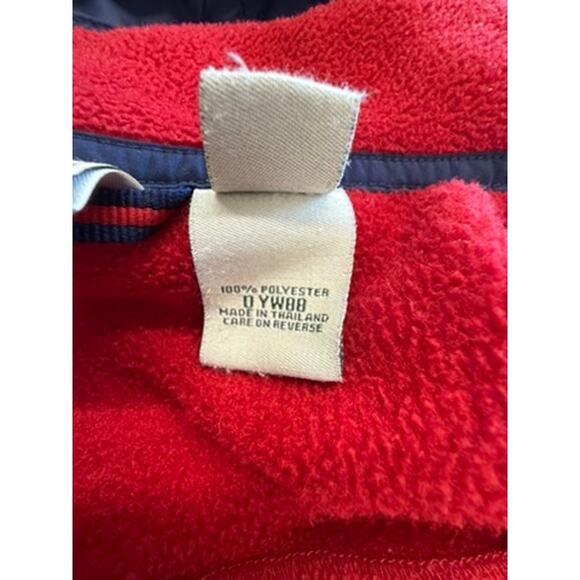 "L.L. BEAN" Women's 2 Layer Polartec Navy & Red Fleece Coat SZ M 3 Season Coat - Picture 10 of 16